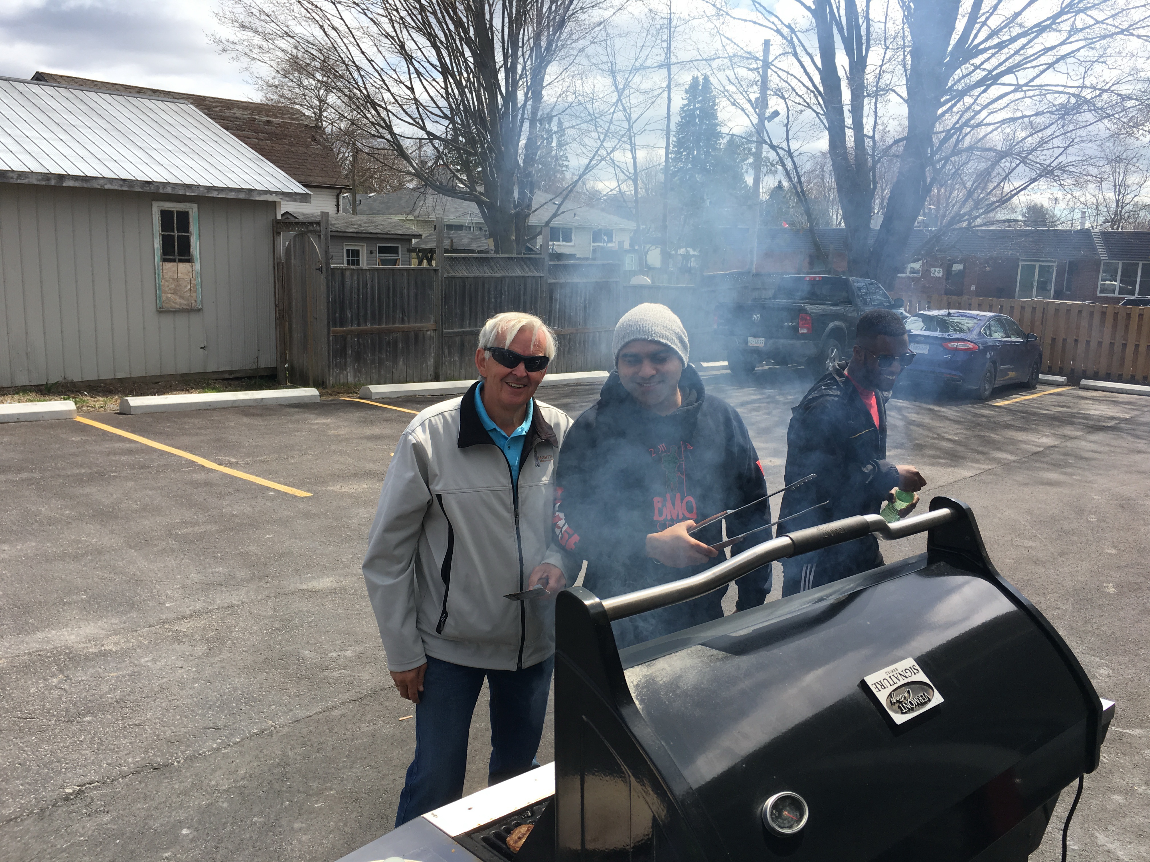 Dave, Craig & Josh BBQ-ing